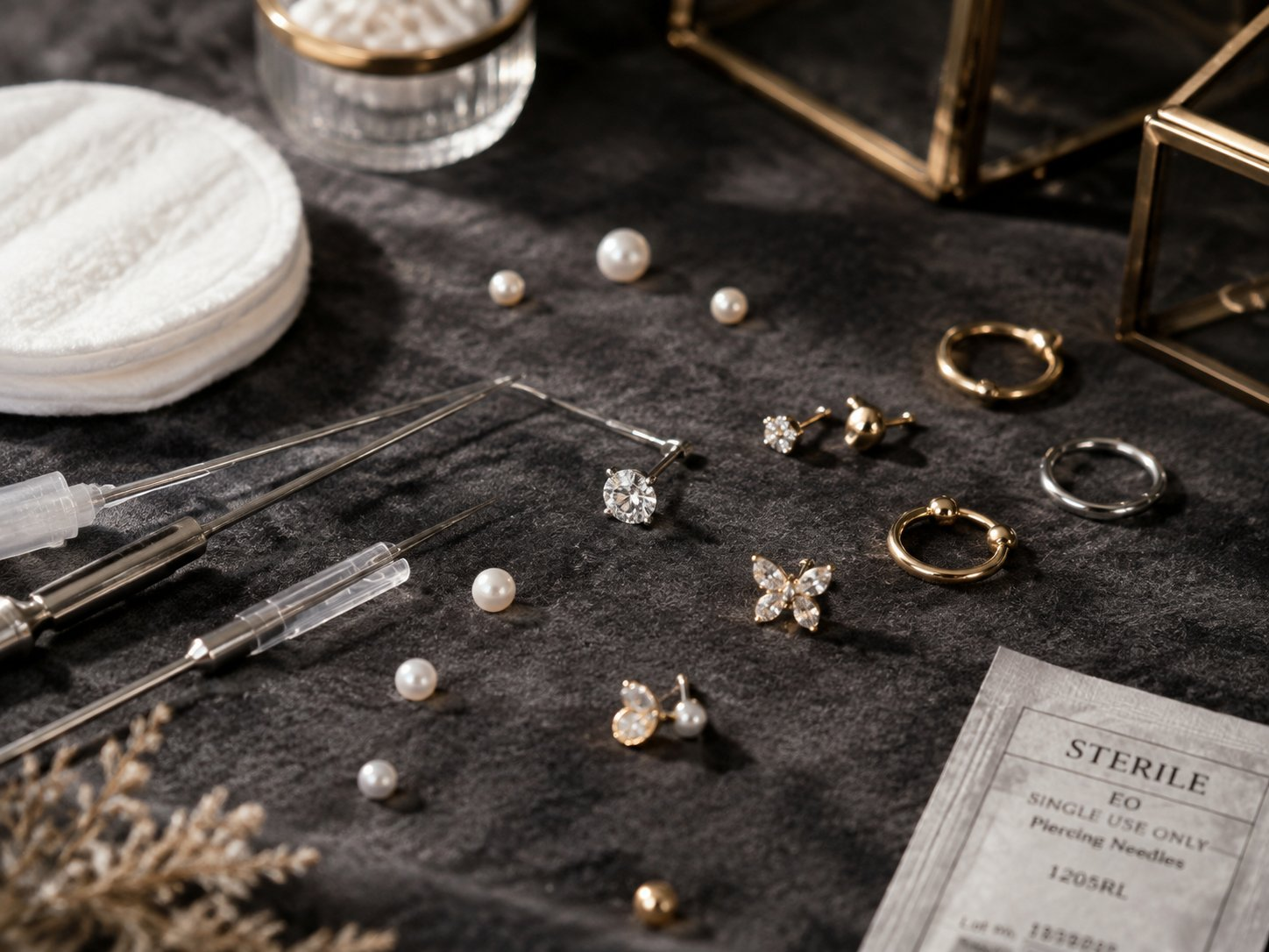 Professional ear piercing studio consultation
